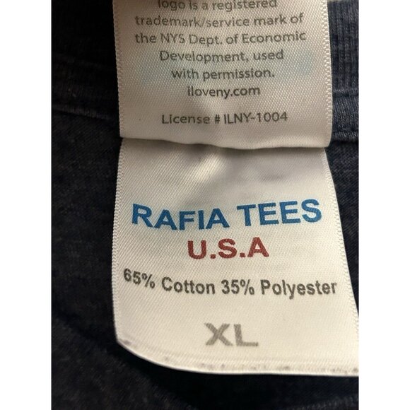 I Love New York T Shirt XL Blue Gray Officially Licensed Adult Extra Large Heart - Picture 2 of 4